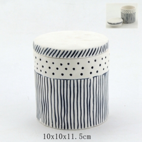 caixa cerâmica cerâmica pintada à mão
