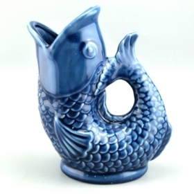 vaso de cerâmica em forma de peixe decorativo