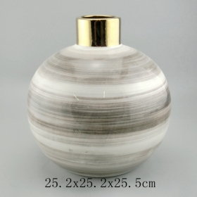 Vasos de cerâmica bola grande pintados à mão