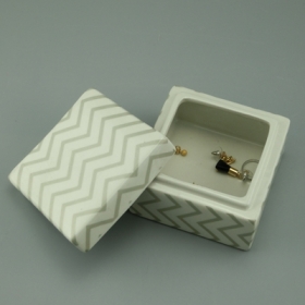 caixa de jóias cerâmicas com tampa