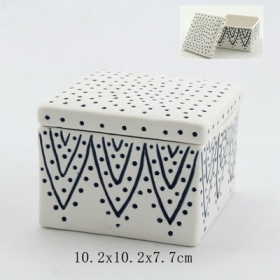 caixa cerâmica cerâmica com tampa
