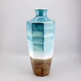 vaso de esmalte de dois tons de cerâmica