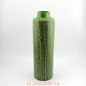 vaso de cerâmica verde limão