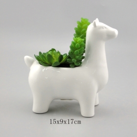 ceramic llama planter collection