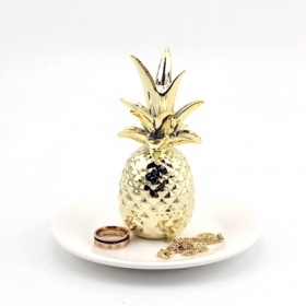 ceramic pineapple jewelry tray
