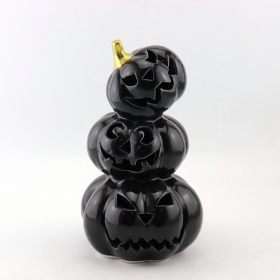 bonito cerâmica halloween abóbora lanternas decoração idéias
